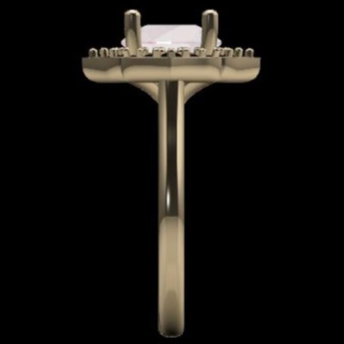 Custom Made Halo Engagement Ring SB2550 image 4