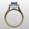 Custom Made Halo Sapphire Engagement Ring SB2784 image 3