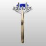 Custom Made Halo Sapphire Engagement Ring SB2784 image 4
