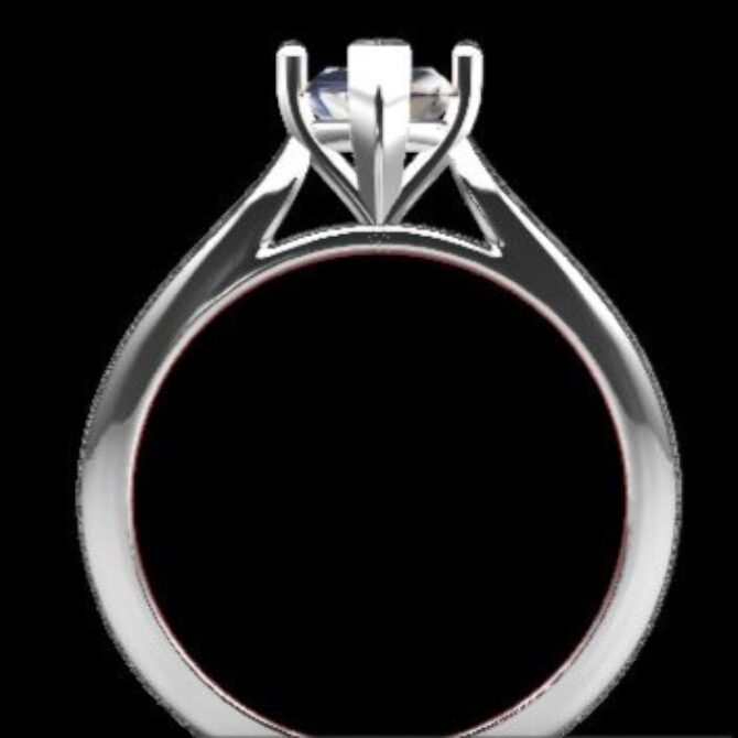 Custom Made Marquise Cut Solitaire Engagement Ring SB3240 image 3
