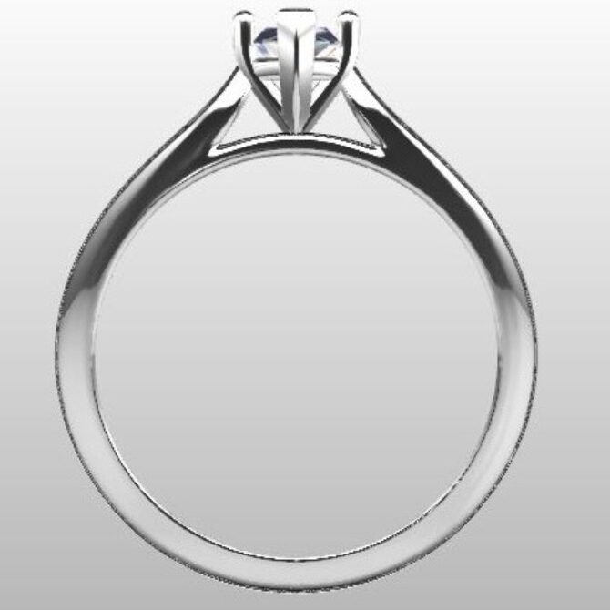 Custom Made Marquise Solitaire Engagement Ring SB2341 image 3