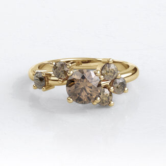 Custom Made Multistone Engagement Ring SB2527 image 1