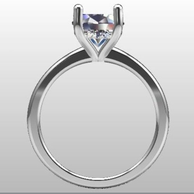 Custom Made Oval Cut Engagement Ring SB2862 image 3
