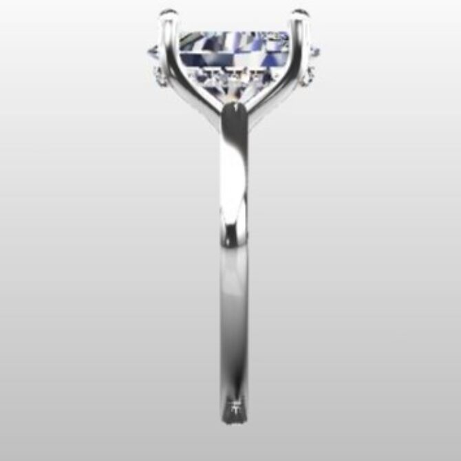 Custom Made Oval Cut Engagement Ring SB2862 image 4