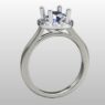 Custom Made Oval Cut Halo Engagement Ring SB2350 image 2