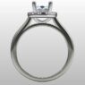 Custom Made Oval Cut Halo Engagement Ring SB2350 image 3