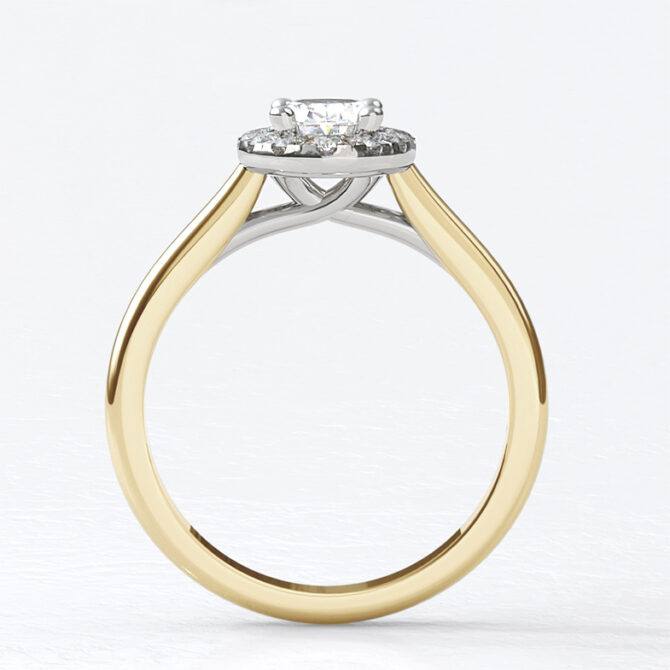 Custom Made Oval Cut Halo Engagement Ring SB2979 image 2