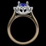 Custom Made Oval Cut Sapphire Halo Engagement Ring SB3231 image 3