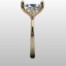 Custom Made Oval Cut Side Stone Engagement Ring SB2425 image 4