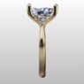 Custom Made Oval Cut Side Stone Engagement Ring SB2986 image 4