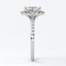 Custom Made Oval Cut Side Stone Engagement Ring SB3065 image 3