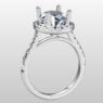 Custom Made Oval Cut Stone Stone Engagement Ring SB3156 image 2