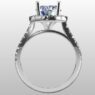 Custom Made Oval Cut Stone Stone Engagement Ring SB3156 image 3