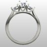 Custom Made Oval Cut Three Stone Engagement Ring SB3090 image 3