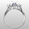 Custom Made Oval Cut Trilogy Engagement Ring SB2367 image 3