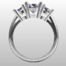 Custom Made Oval Cut Trilogy Engagement Ring SB2369 image 3