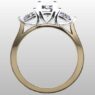 Custom Made Oval Cut and Pear Cut Trilogy Engagement Ring SB3155 image 3