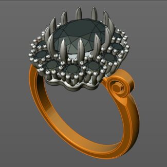 Custom Made Oval Halo Engagement Ring SB2051 image 2