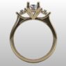 Custom Made Oval Side Stone Engagement Ring SB2932 image 3