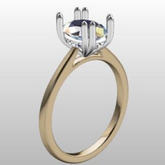 Custom Made Oval Solitaire Engagement Ring SB2582 image 2