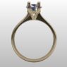 Custom Made Oval Solitaire Engagement Ring SB2782 image 3