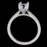 Custom Made Oval Solitaire Engagement Ring with Celtic Basket SB2281 image 2