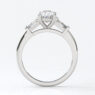 Custom Made Oval Three Stone Engagement Ring SB2795 image 2