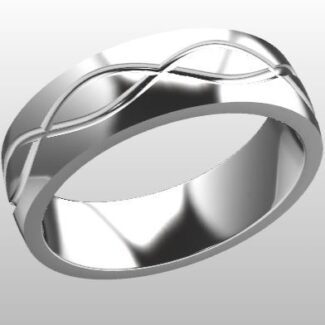 Custom Made Pattern Gents Wedding Ring SB3224 image 2