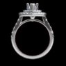 Custom Made Pear Cut Side Stone Engagement Ring SB3019 image 3