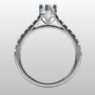 Custom Made Pear Cut Side Stone Engagement Ring SB3143 image 3
