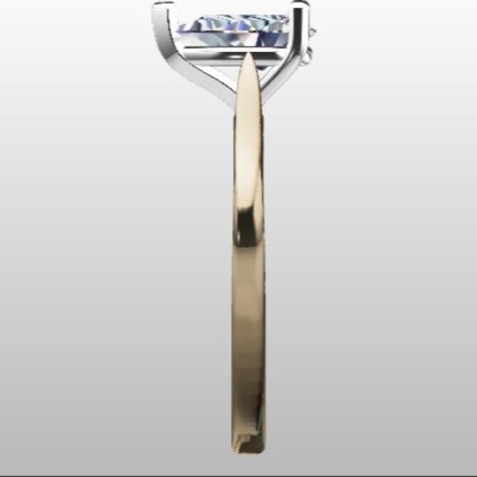 Custom Made Pear Cut Solitaire Engagement Ring SB2598 image 4