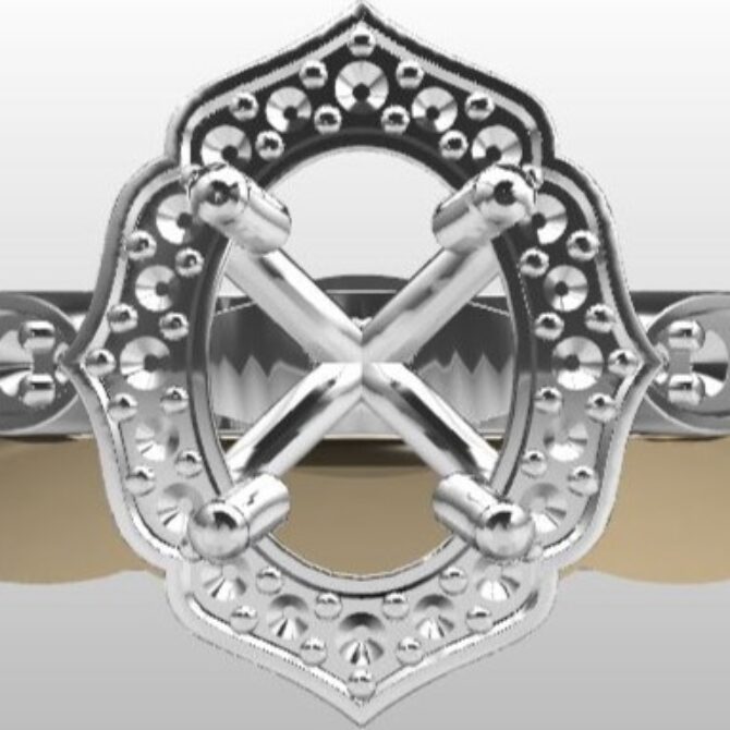 Custom Made Plain Jigsaw Wedding Ring SB2594 image 1