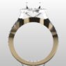 Custom Made Plain Jigsaw Wedding Ring SB2594 image 3