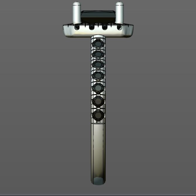 Custom Made Radiant Side Stone Engagement Ring SB2318 image 4