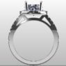 Custom Made Round Cut Halo Engagement Ring SB2417 image 3