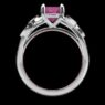Custom Made Round Cut Pink Sapphire Side Stone Engagement Ring SB3272 image 3