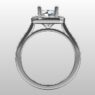 Custom Made Round Cut Side Stone Engagement Ring SB2344 image 3