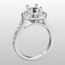 Custom Made Round Cut Side Stone Engagement Ring SB2593 image 2