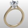 Custom Made Round Cut Solitaire Engagement Ring SB3217 image 2