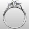 Custom Made Round Cut Trilogy Engagement Ring SB2415 image 3