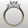 Custom Made Round Cut Trilogy Engagement Ring SB2464 image 3