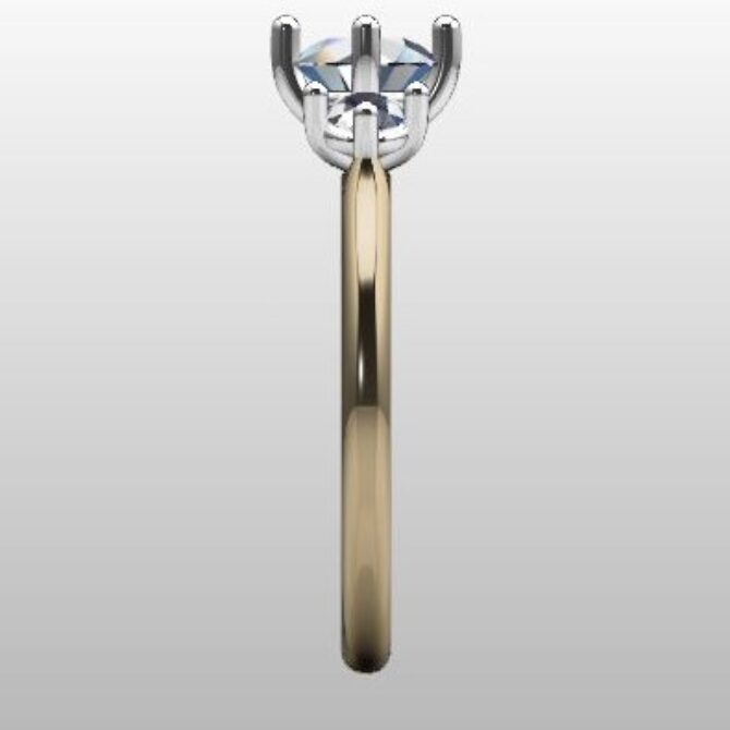 Custom Made Round Cut Trilogy Engagement Ring SB2464 image 4