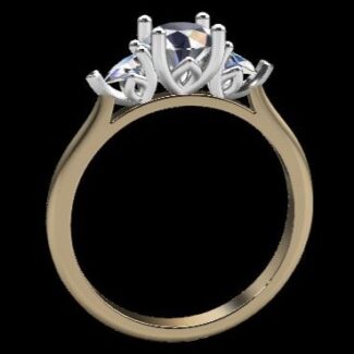 Custom Made Round Cut Trilogy Engagement Ring SB2465 image 2