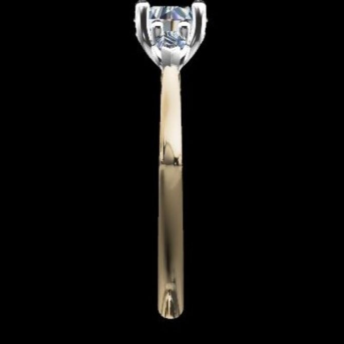 Custom Made Round Cut Trilogy Engagement Ring SB2465 image 4