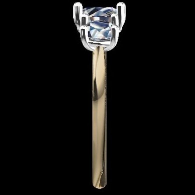 Custom Made Round Cut Trilogy Engagement Ring SB3260 image 3