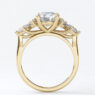 Custom Made Round Side Stone Engagement Ring SB2775 image 2