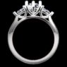 Custom Made Round and Pear Trilogy Engagement Ring SB3140 image 3