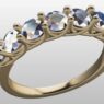 Custom Made Seven Stone Diamond Set Wedding Ring SB2813 image 2