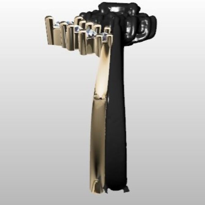 Custom Made Seven Stone Diamond Set Wedding Ring SB2860 image 3