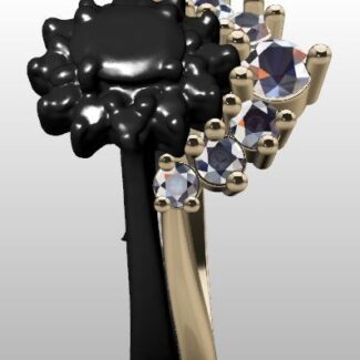 Custom Made Seven Stone Diamond Set Wedding Ring SB2860 image 4